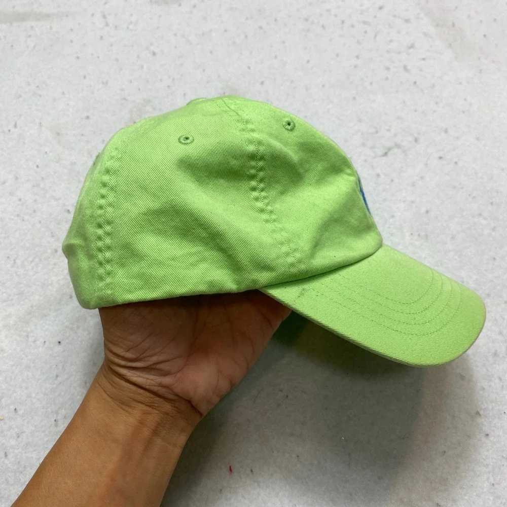 Polo Ralph Lauren Hat Unisex OS Lime Green Baseball Cap Embroidered Pony